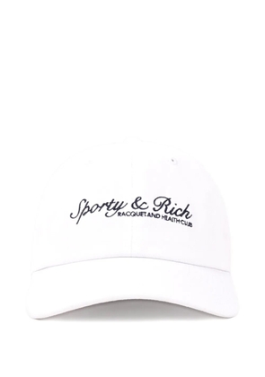 Sporty & Rich syracuse embroidered cap - White