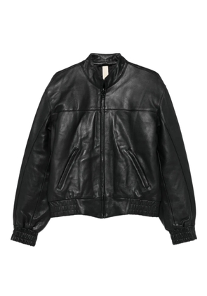 Sunflower zip-front elasticated-cuff jacket - Black