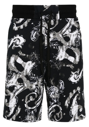 Versace Jeans Couture Watercolour Couture cotton shorts - Black