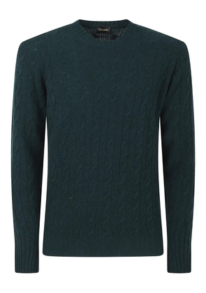 Drumohr cable-knit crew-neck sweater - Green