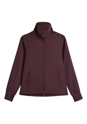 Y-3 stripe-detail zip-fastening sweatshirt - Red