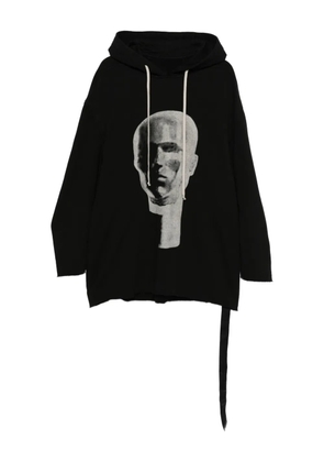 Rick Owens DRKSHDW Peter graphic-print hoodie - Black