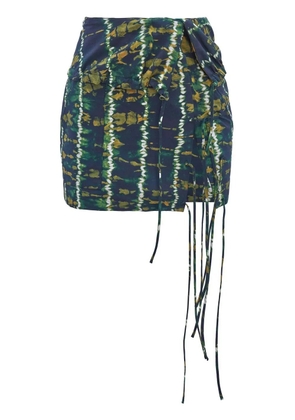 Altuzarra Hilaree tie-fastening miniskirt - Green