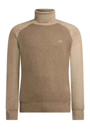 ETRO Pegaso logo turtleneck sweater - Neutrals