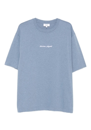 Maison Kitsuné embroidered-logo cotton T-shirt - Blue