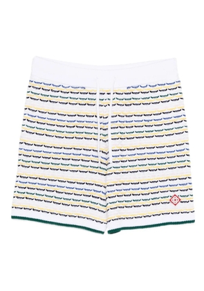 Casablanca patterned shorts - White