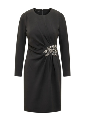 Emporio Armani draped dress - Black