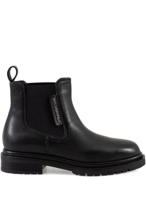 Karl Lagerfeld elastic-panel chelsea boots - Black