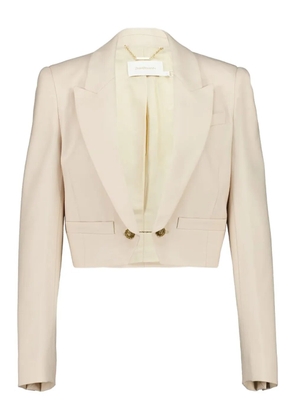 ZIMMERMANN cropped wool blazer - Neutrals
