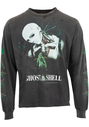 SAINT MXXXXXX anime-print cotton T-shirt - Black