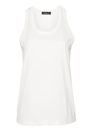 Fabiana Filippi panelled cotton tank top - White