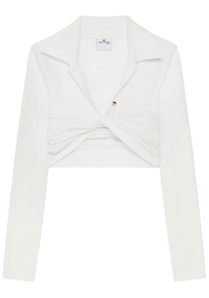 Courrèges twist-detailing shirt - White