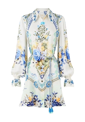 Camilla My Homespun Heart mini shirt dress - Blue