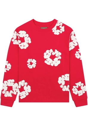 Denim Tears wreath long sleeve T-shirt - Red