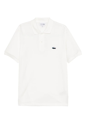 Lacoste logo-embroidered polo shirt - White