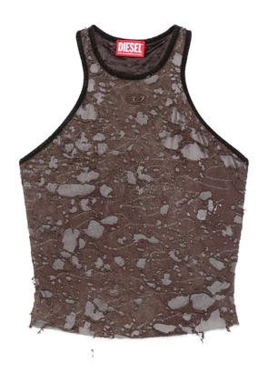 Diesel distressed halterneck top - Brown