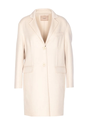 TWINSET button-fastening single-breasted coat - Neutrals