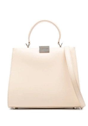 ARMARIUM logo-plaque leather tote bag - Neutrals