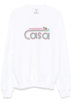 Casablanca Equipement Sportif Embroidered sweatshirt - White