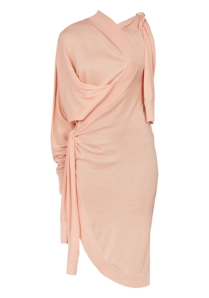 Ferragamo asymmetric knitted dress - Pink