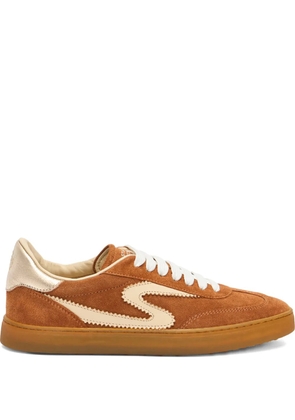 Stuart Weitzman S-shaped motif sneakers - Brown