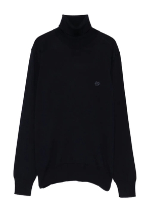 ETRO embroidered-logo sweater - Blue
