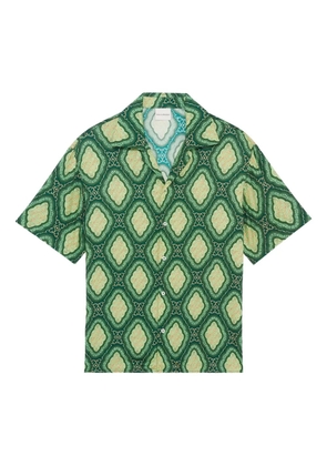 Drôle De Monsieur patterned short-sleeve shirt - Green