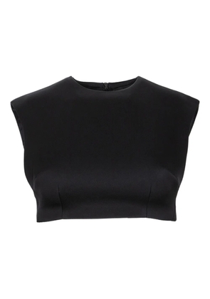 David Koma sleeveless crop top - Black