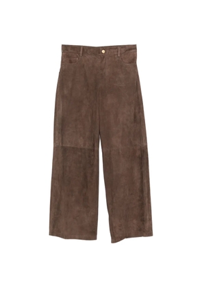 'S Max Mara suede trousers - Brown