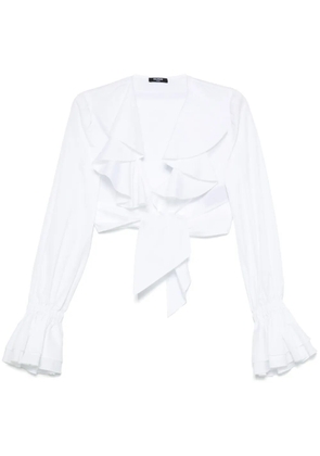 Balmain ruffled blouse - White