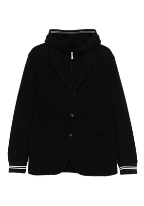 Eleventy hooded buttoned blazer - Black