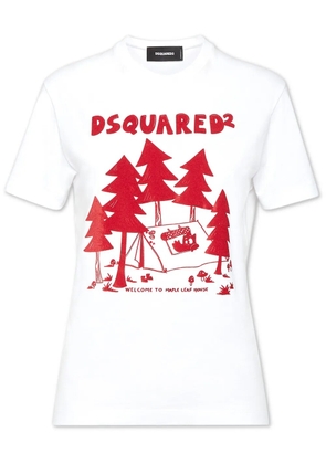 DSQUARED2 logo-print t-shirt - 100 White