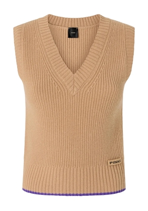 PINKO V-neck waistcoat - Brown