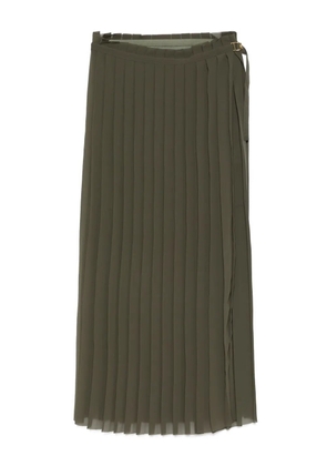 AMI Paris pleated midi skirt - Green