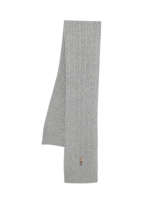 Polo Ralph Lauren Polo Bear cable-knit scarf - Grey