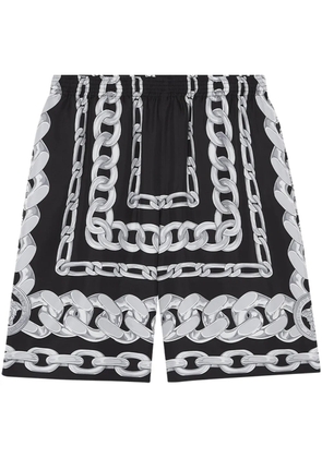 Versace Medusa Chains silk shorts - Black