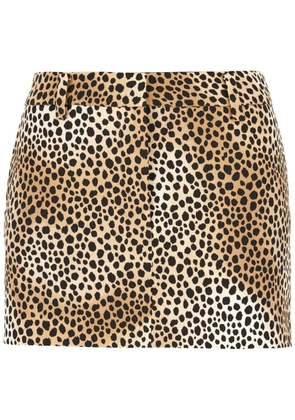 Michael Michael Kors leopard-print skirt - Brown