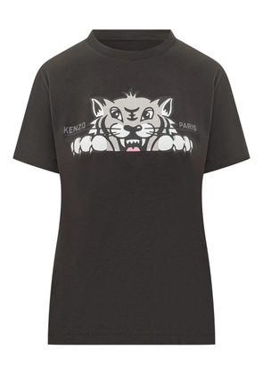 Kenzo tiger-print T-shirt - Black