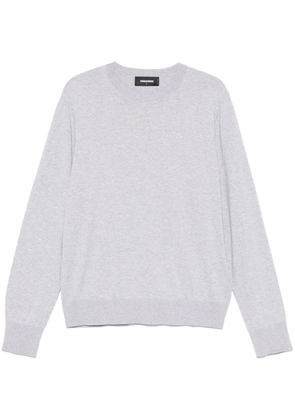 DSQUARED2 logo-appliqué sweater - Grey