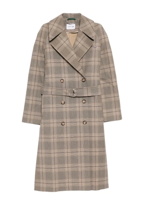 Lacoste plaid coat - Neutrals