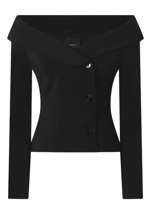 PINKO off-shoulder buttoned jacket - Black