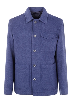 Herno patch-pocket shirt jacket - Blue