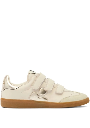 ISABEL MARANT Beth leather sneakers - Neutrals