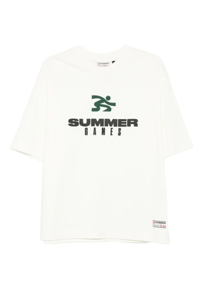 SUMMER GAMES graphic-print organic cotton T-shirt - Neutrals