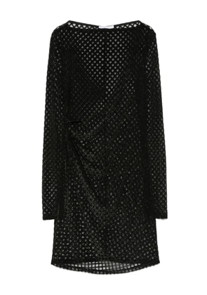 Patrizia Pepe mesh mini dress - Black