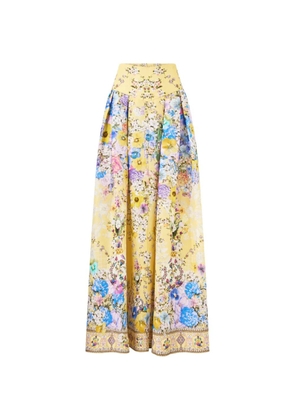 Camilla floral print skirt - Yellow