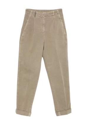 Peserico pleated cuffed trousers - Green