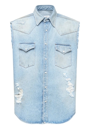 MM6 Maison Margiela sleeveless shirt - Blue
