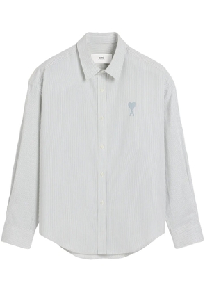 AMI Paris Ami de Coeur-embroidered shirt - Blue
