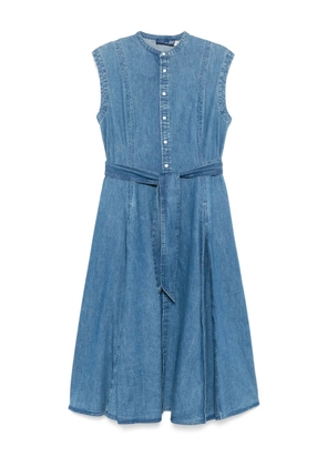 Polo Ralph Lauren belted denim midi dress - Blue